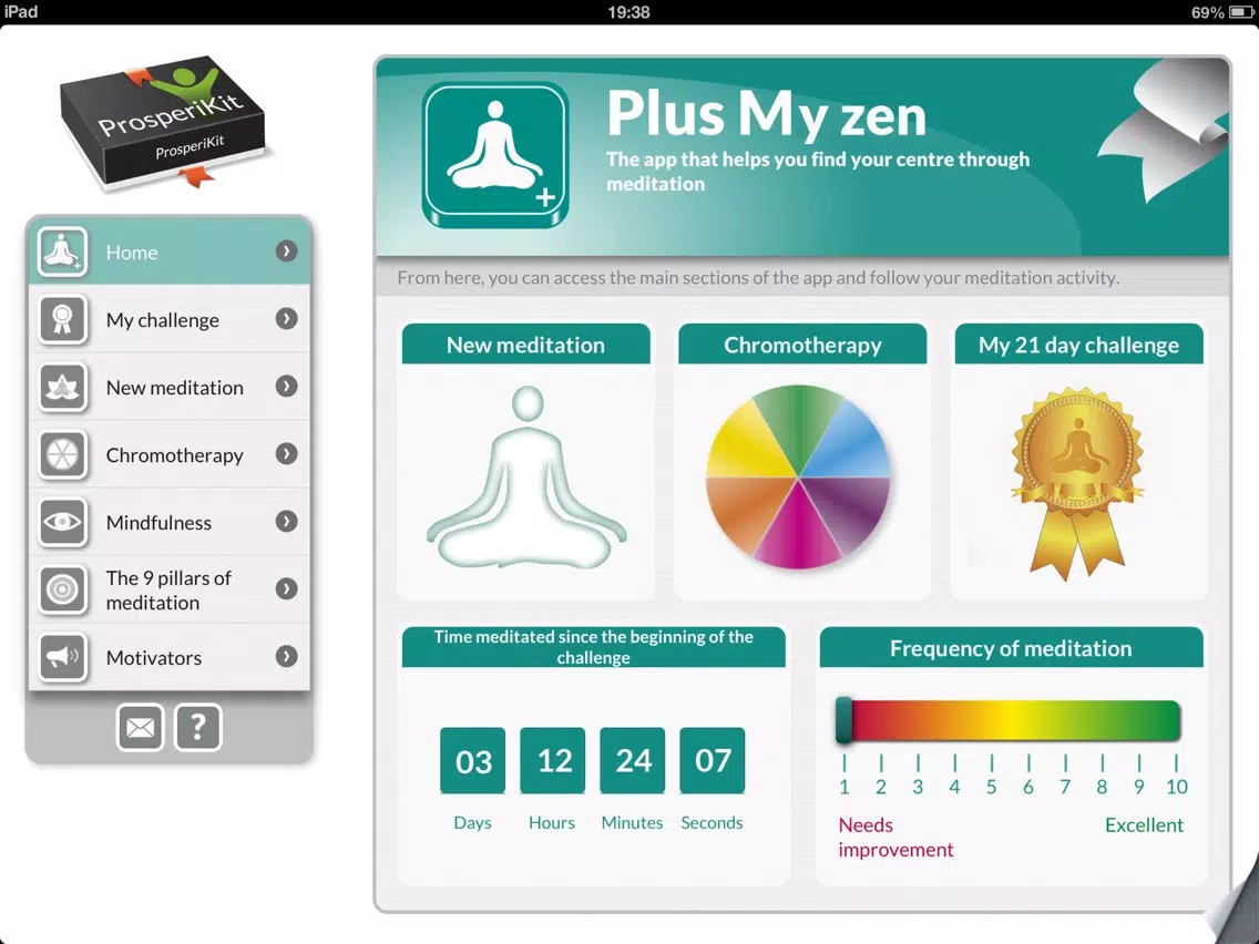 My Zen: Meditation, color therapy & relaxing music iPad  Screenshots