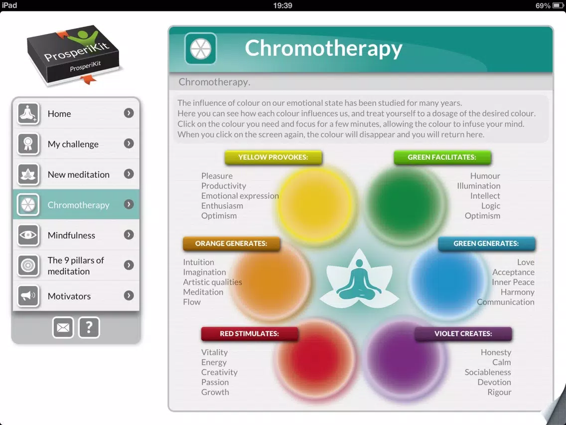 My Zen: Meditation, color therapy & relaxing music iPad  Screenshots