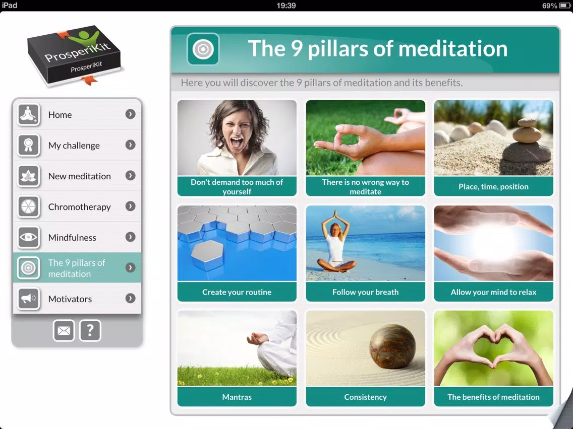 My Zen: Meditation, color therapy & relaxing music iPad  Screenshots