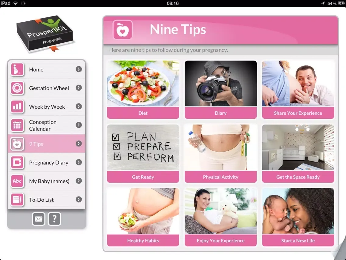 Screenshot di My Pregnancy: To follow & enjoy your pregnancy iPad 