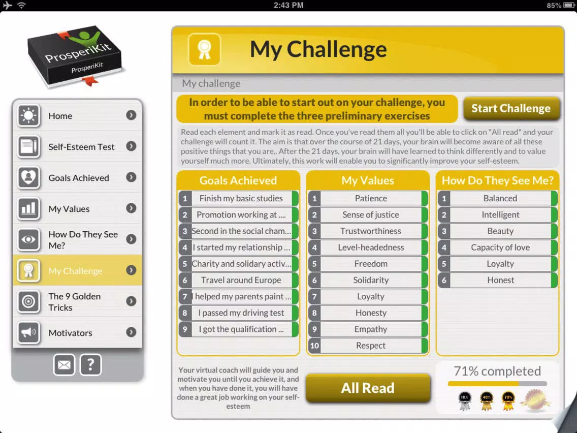 Self Esteem: To improve self-belief & confidence iPad  Screenshots