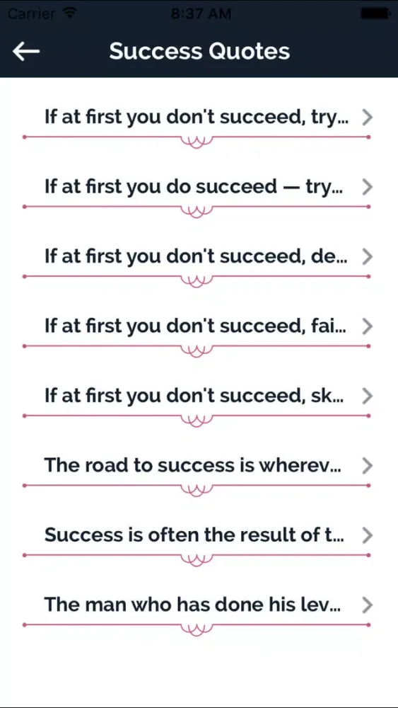 Capturas de pantalla de Success Quotes By World Famous People & Dictator
