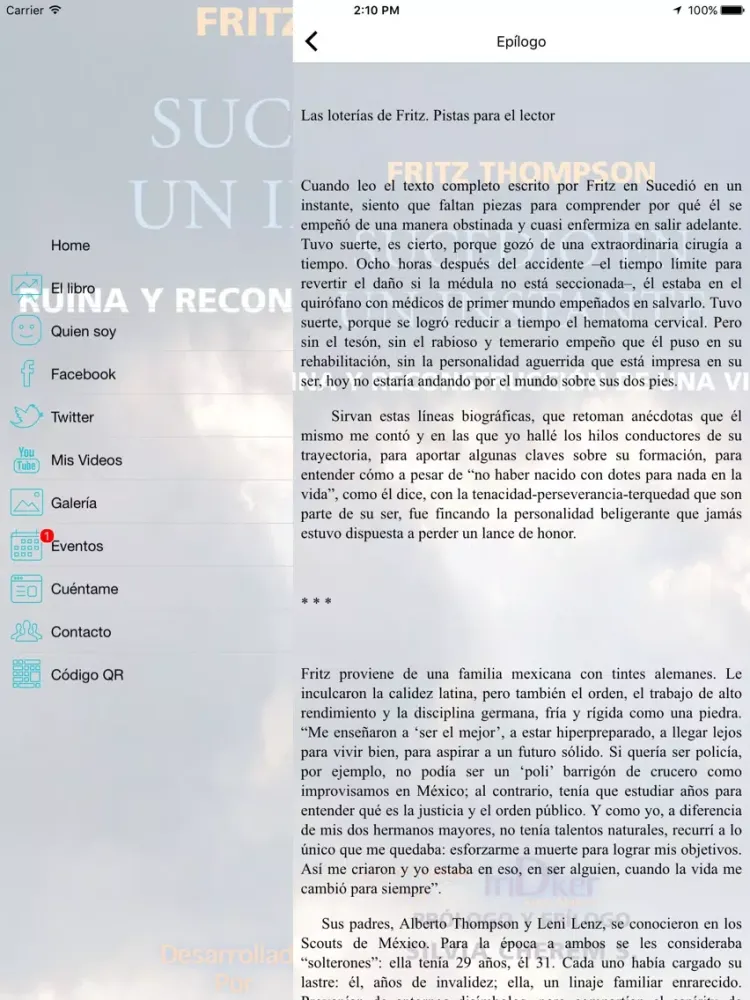 Tangkapan layar Sucedió en un instante iPad 