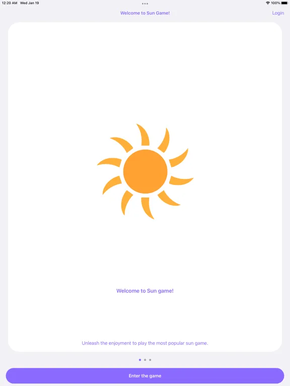 Скриншоты Sun Game iPad 