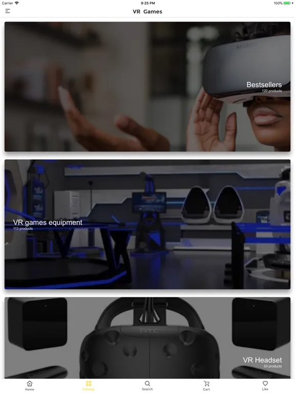 VR Games Equipment iPad 應用截圖