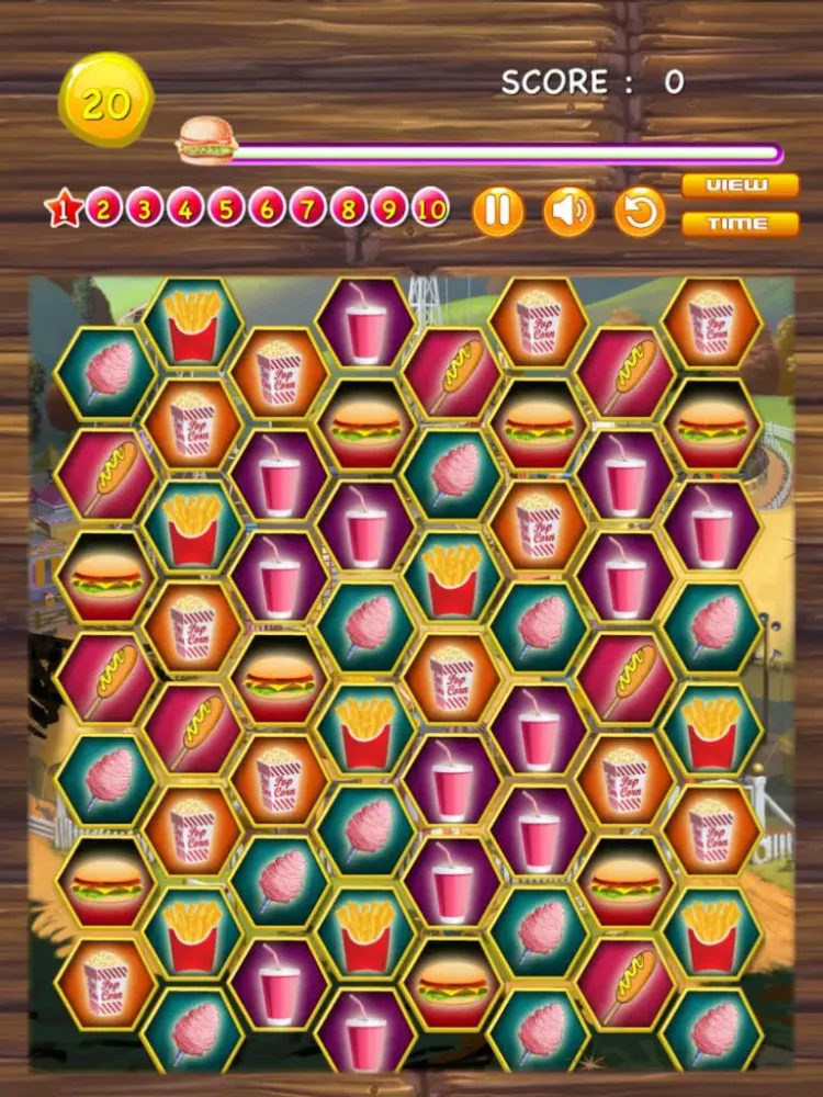 Ảnh chụp màn hình của A Carnival Food Match Maker FREE - The Sweet Fun-Fair Candy Game iPad 
