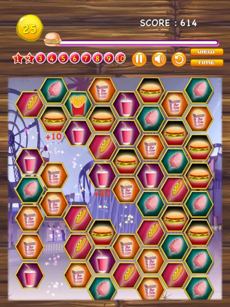 Ảnh chụp màn hình của A Carnival Food Match Maker FREE - The Sweet Fun-Fair Candy Game iPad 