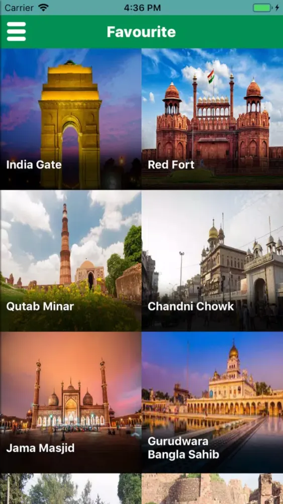 Ảnh chụp màn hình của Tour Delhi India