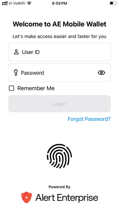 Tangkapan layar AE Wallet