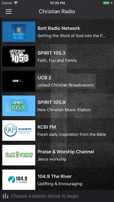 Captures d'écran de Christian Online Music Radio