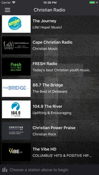 Captures d'écran de Christian Online Music Radio