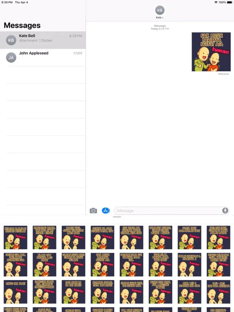 Meme TUMAN Stiker iPad  स्क्रीनशॉट