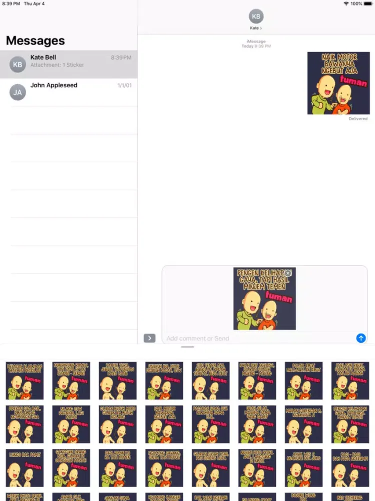Meme TUMAN Stiker iPad  स्क्रीनशॉट