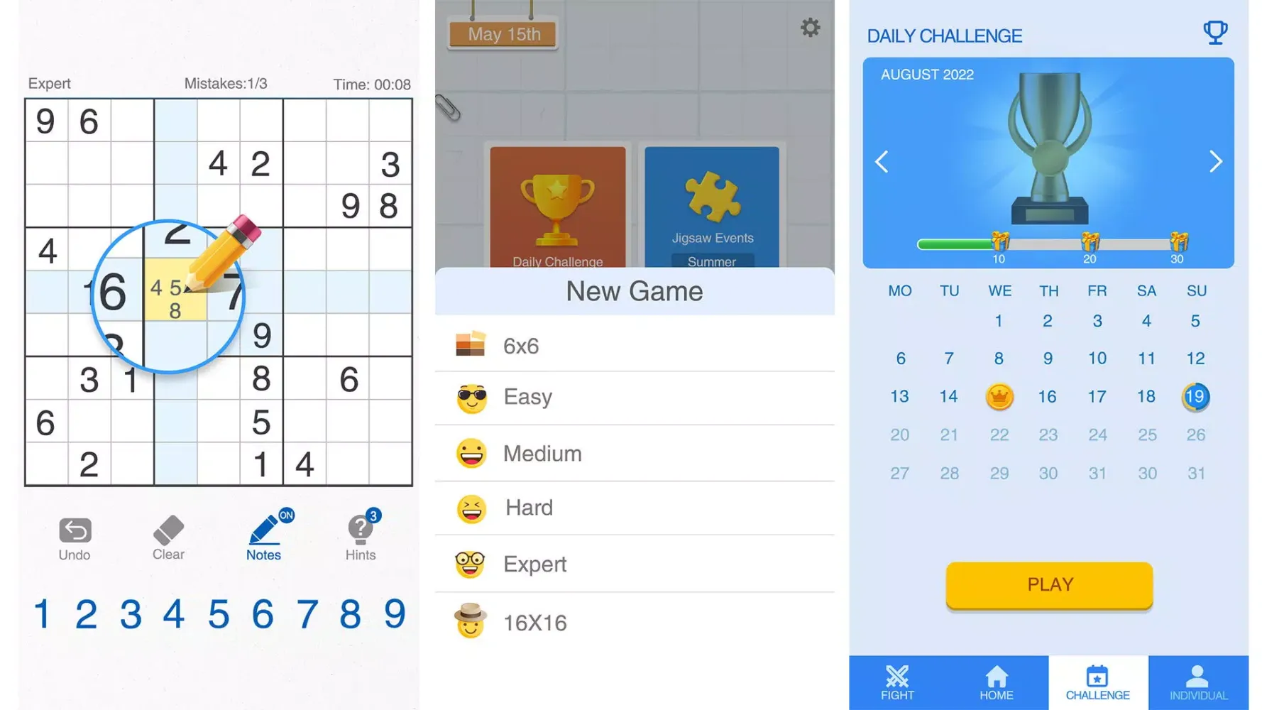 Captures d'écran de Sudoku-Classic Brain Puzzle