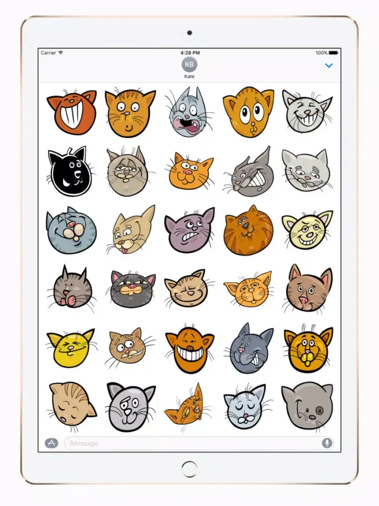 CatMoji Sticker Pack iPad  Screenshots