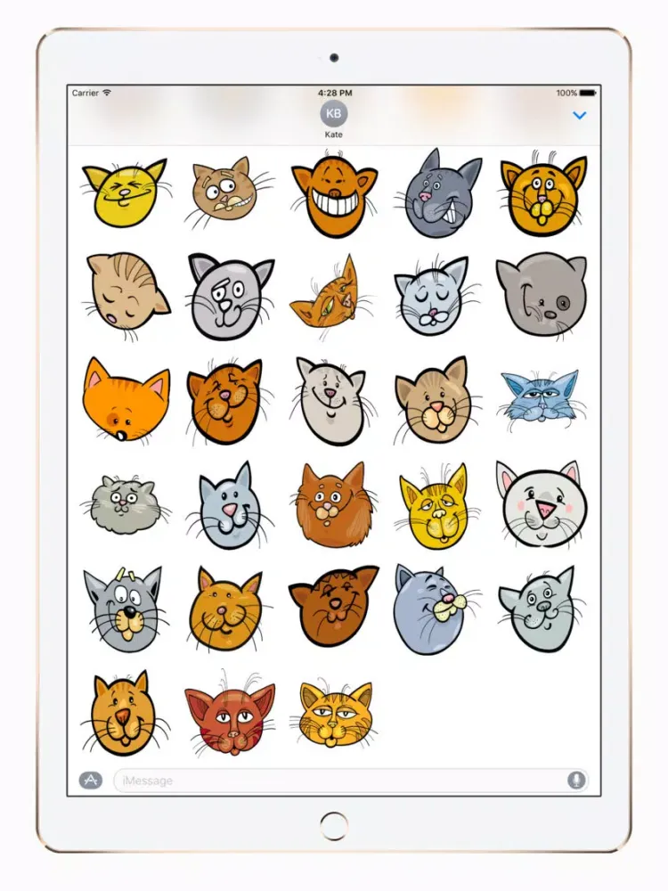 CatMoji Sticker Pack iPad  Screenshots