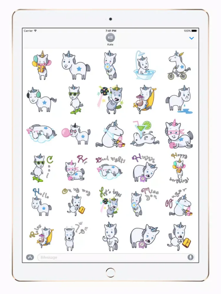 Capturas de tela do Cute Unicorn iPad 