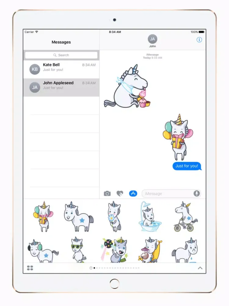 Capturas de tela do Cute Unicorn iPad 