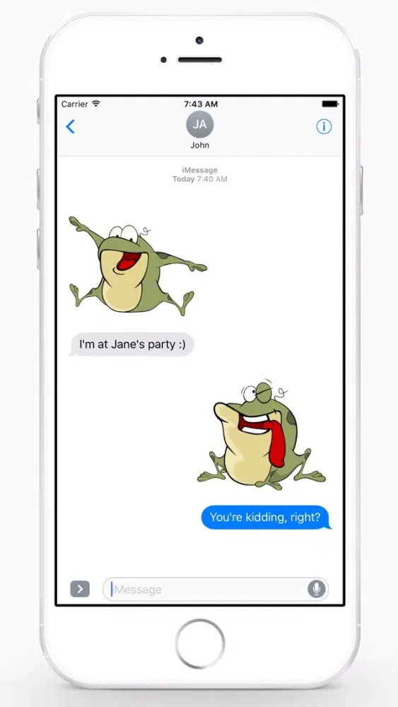 Ảnh chụp màn hình của FrogMoji