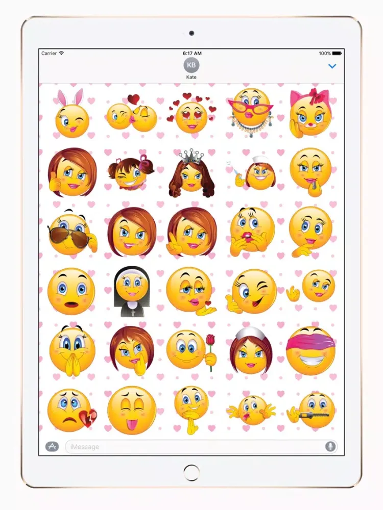 Скриншоты Girl Moji iPad 