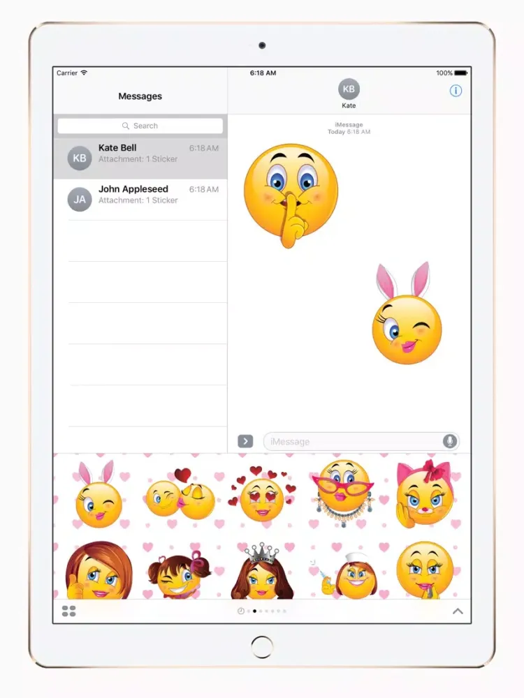 Скриншоты Girl Moji iPad 