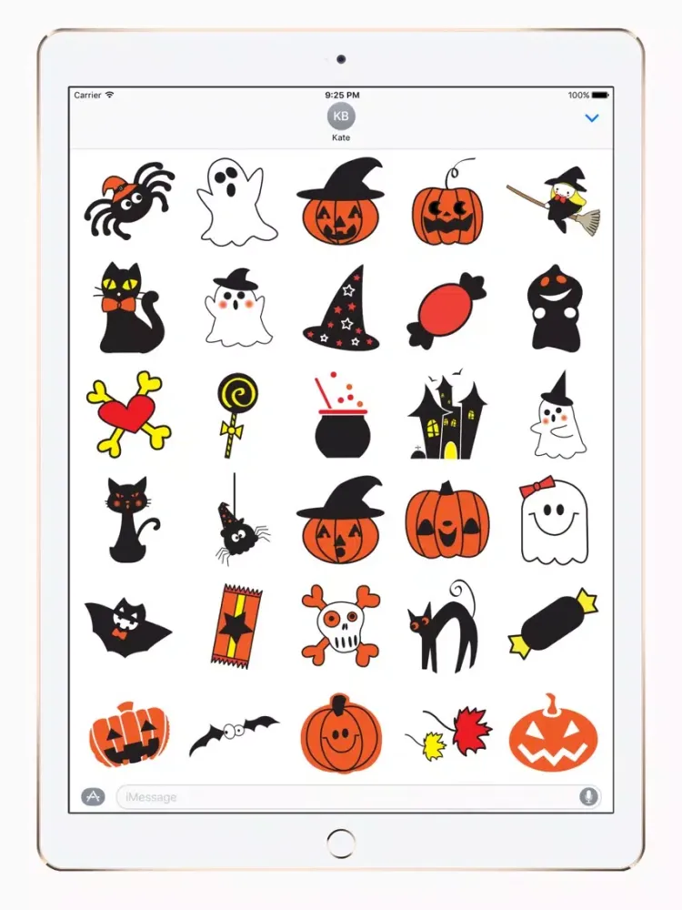 Cute Halloween Sticker Pack iPad 應用截圖