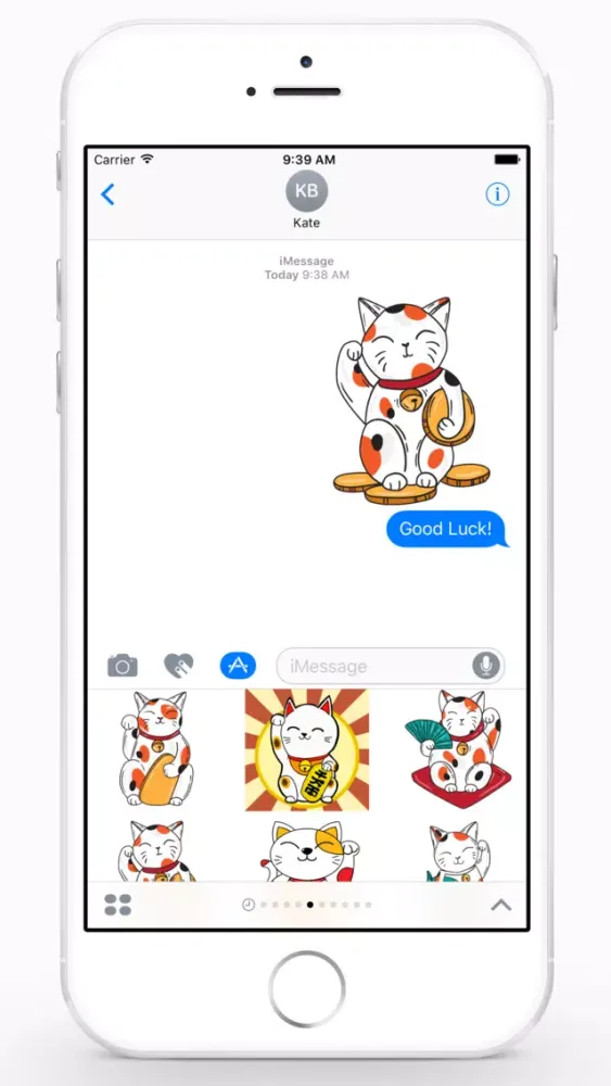 Zrzuty ekranu Maneki Neko Sticker Pack
