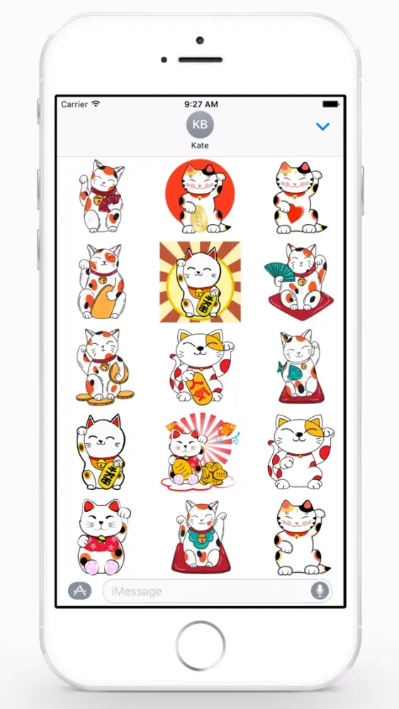 Zrzuty ekranu Maneki Neko Sticker Pack