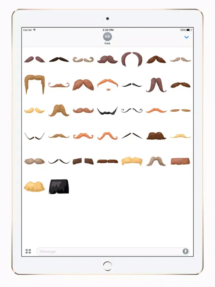 Capturas de tela do Grow a mustache in two seconds iPad 