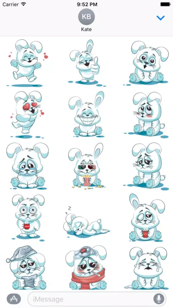 Скриншоты White Bunny Sticker Pack