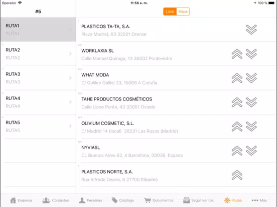 Tangkapan layar Delpro(CRM) iPad 