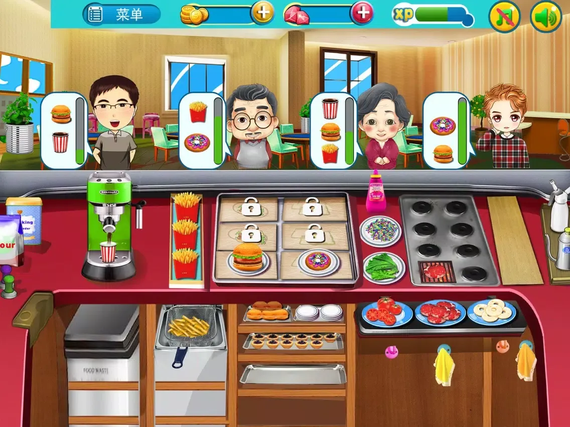 Cooking Happy - Food Salon Girl Games iPad  Ekran Görüntüleri