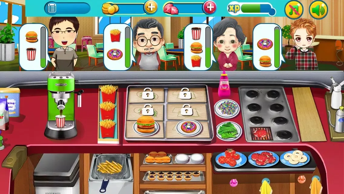 Cooking Happy - Food Salon Girl Games Ekran Görüntüleri