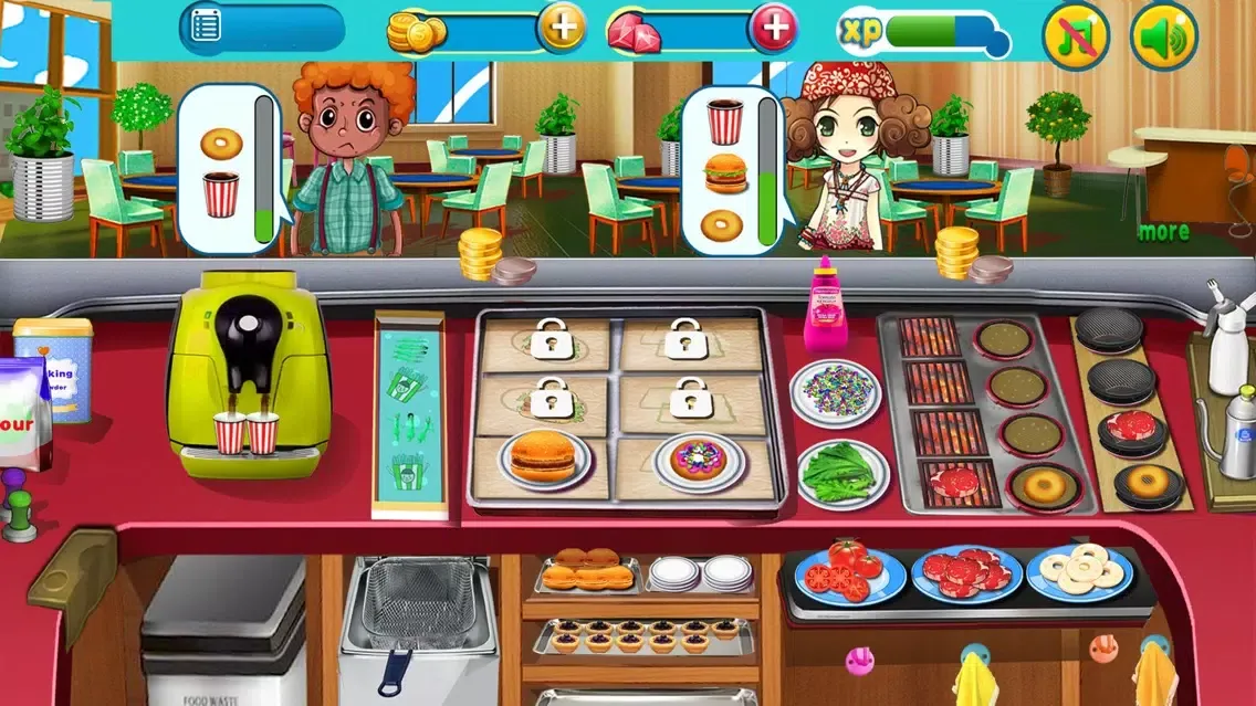 Cooking Happy - Food Salon Girl Games Ekran Görüntüleri