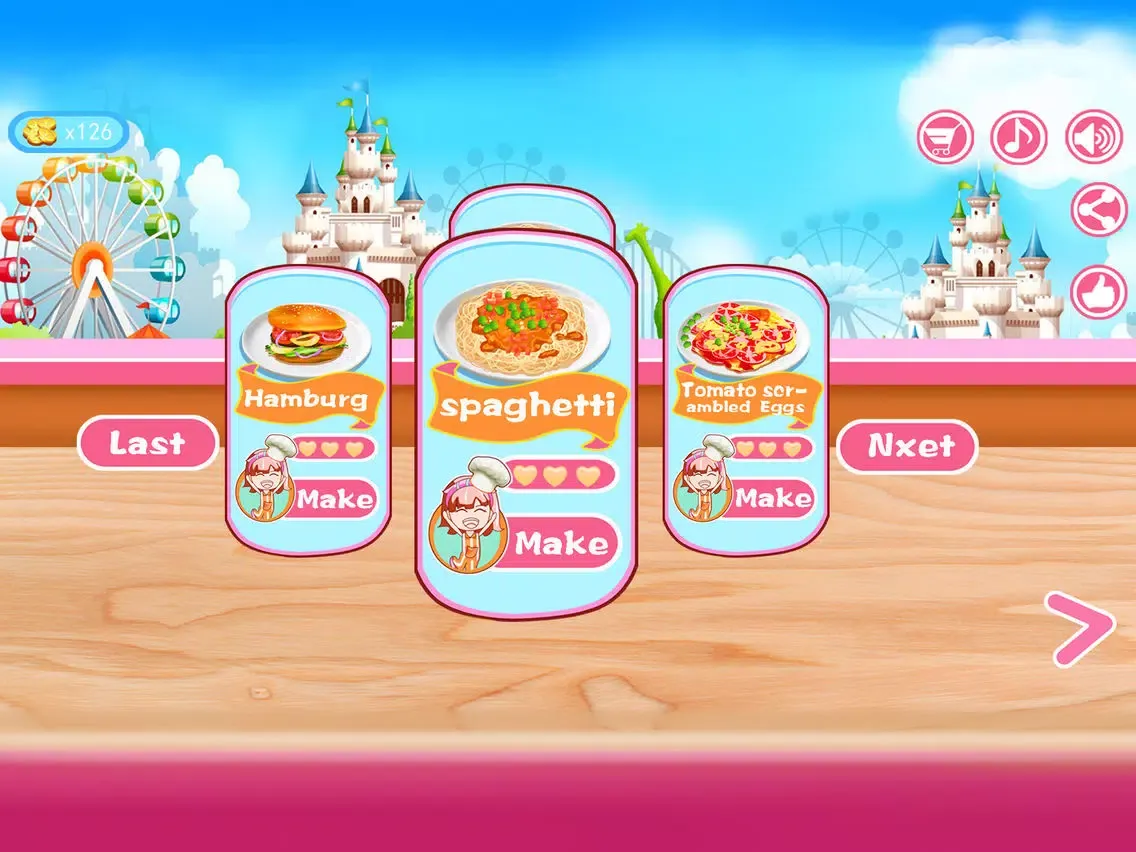 Cooking Party - Food Salon Girl Games iPad 应用截图