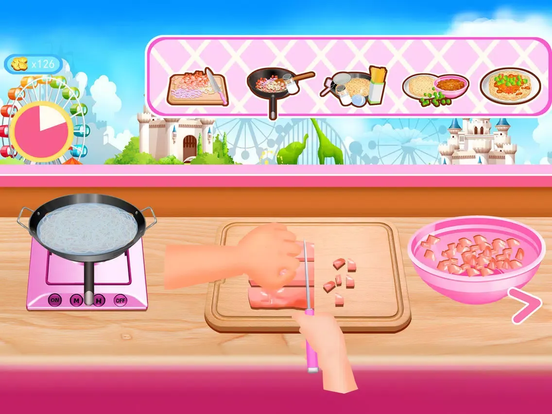 Cooking Party - Food Salon Girl Games iPad 应用截图
