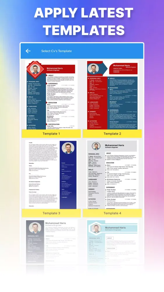 Скриншоты Cv Maker | Resume Builder