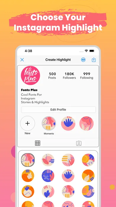 Screenshot di Fonts: Story Maker Emoji GIF