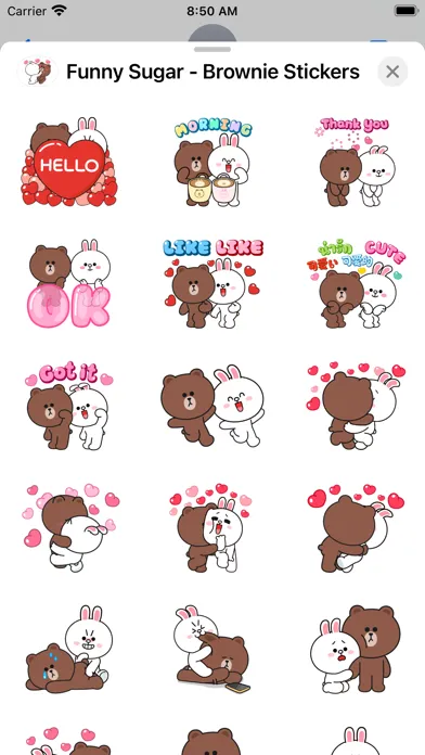 Funny Sugar - Brownie Stickers应用截图