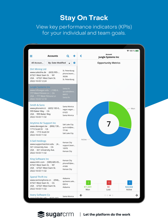SugarCRM iPad  স্ক্রিনশট