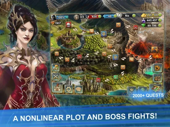 Blood of Titans RPG Card Games iPad  Screenshots