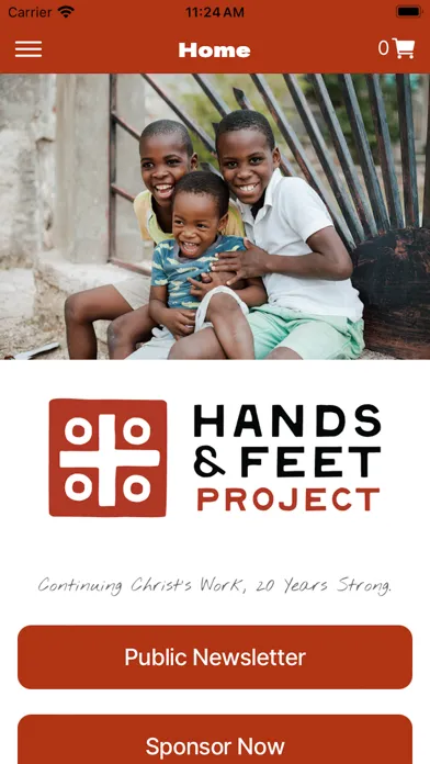 Capturas de tela do Hands & Feet Project