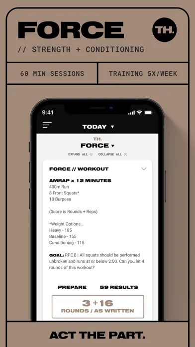 ภาพหน้าจอของ TRAIN HARD – Fitness App