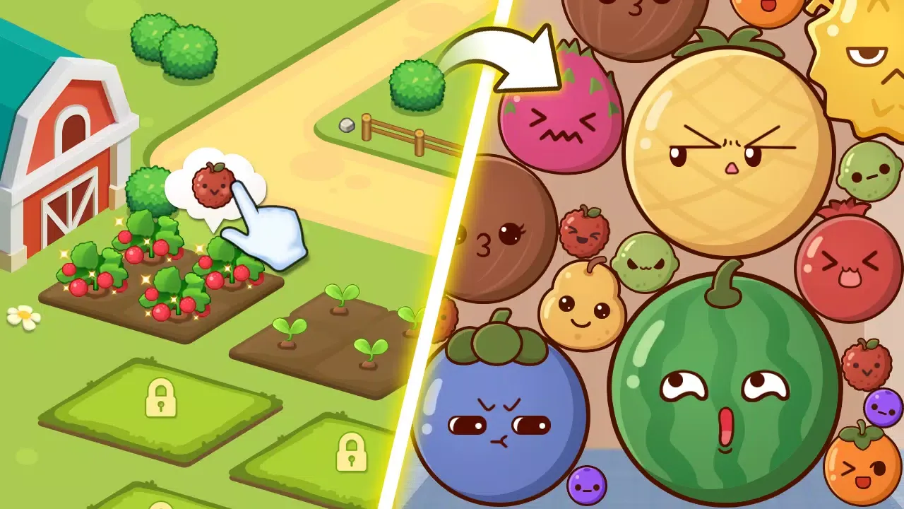 Fruit Drop - Farm game 스크린샷