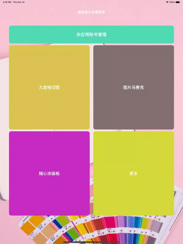 Capturas de tela do 随身账号管理好帮手 iPad 