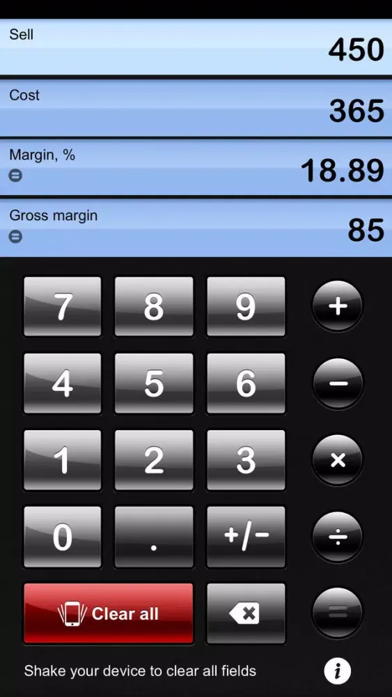 Screenshot di iMargin - Margin Calculator