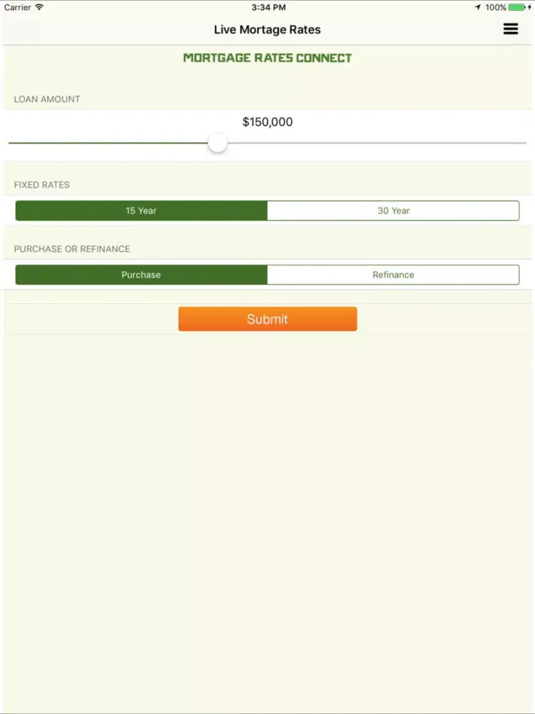 Mortgage Connect Rates - Live Mortgage Rates iPad 應用截圖