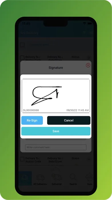 Tangkapan layar SRxDelivery 2.0