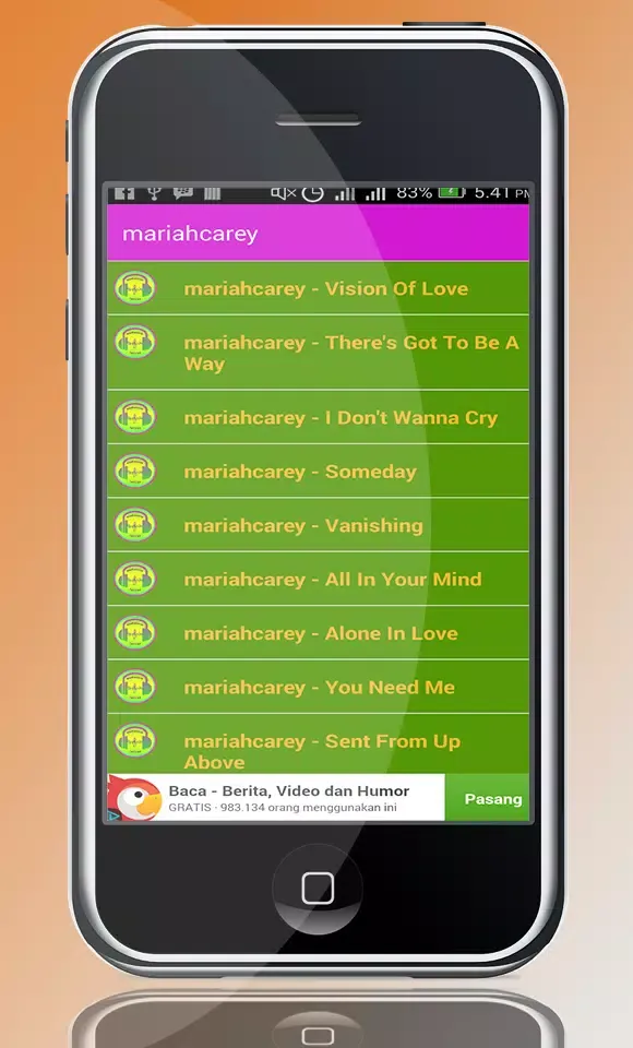 Tangkapan layar MARIAH CAREY Me.I Am Mariah