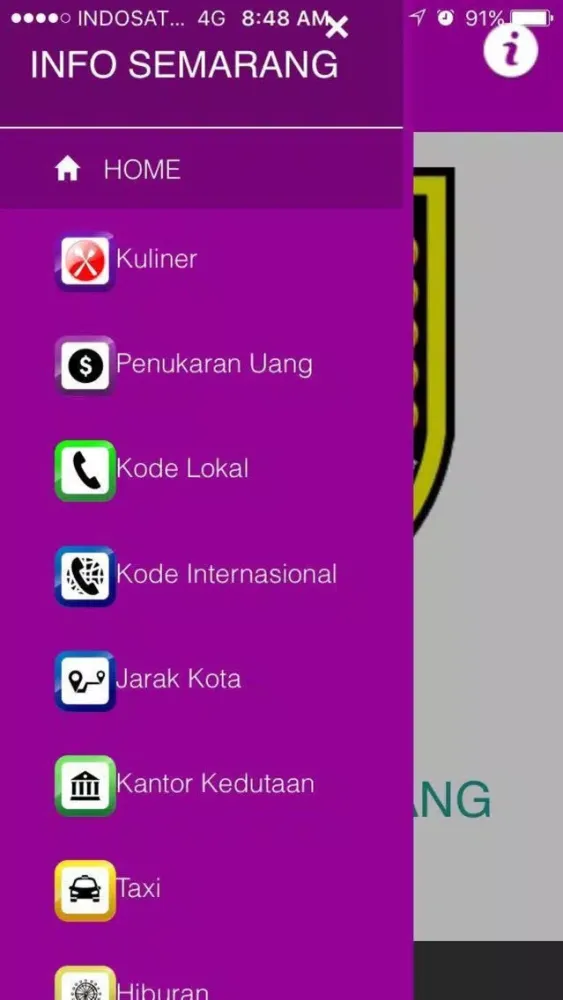 Capturas de pantalla de Info Kota Semarang